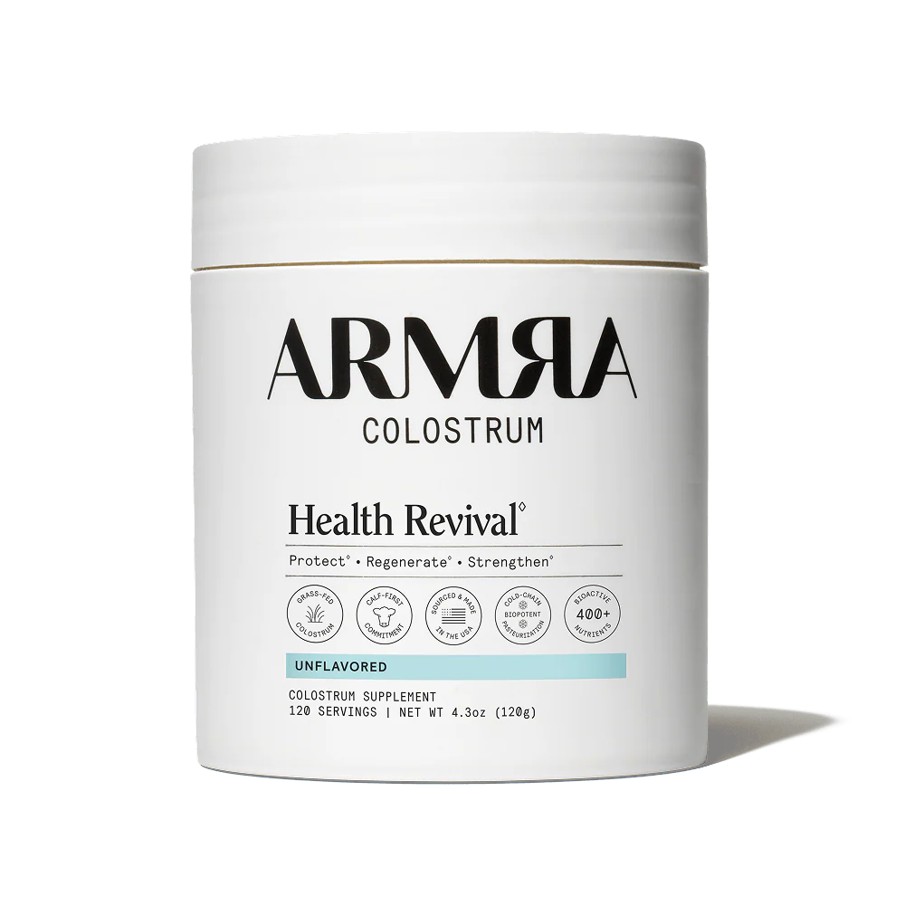 ARMRA Colostrum™ Powder | Unflavored | Gut Health & Bloating | Skin & Hair | Immunity | Keto, Gluten & Fat-Free | 120 Servings